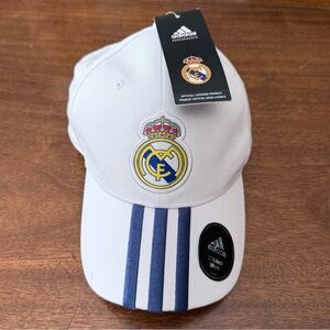 NWT FC Real Madrid Adidas White Hat